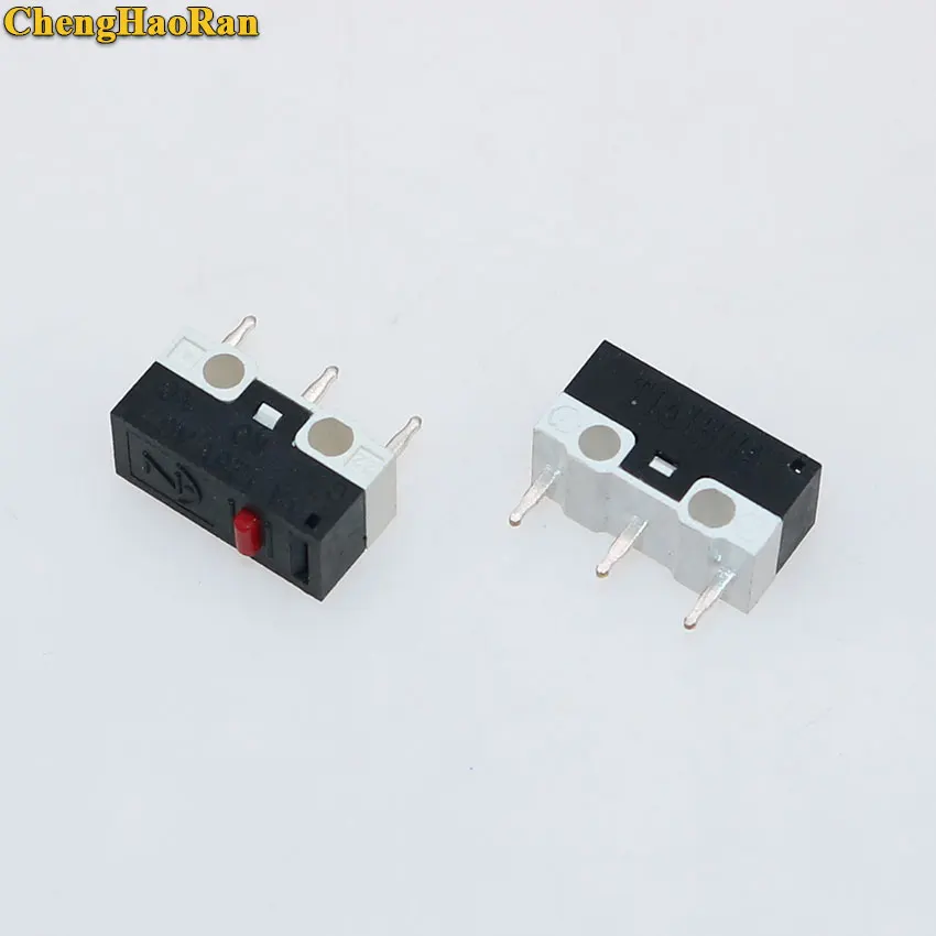 ChengHaoRan 1pcs Mouse Switch Click Switch Vertical 3Pin 1A 125V AC Rectangular Switchs Mini Micro Push Button Switch