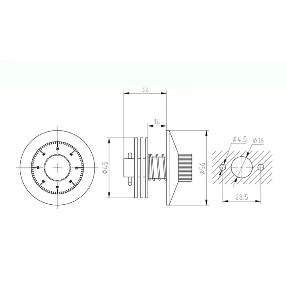 Disc Coded Dial Lock Metal Combination Locks for Jewelry Case Safe Box Document Cabinet Accessories