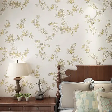 Imagem -05 - Rolo de Papel de Parede em Estilo Americano para Quarto Sala de Estar e Jardim 3d para Parede de Tnt