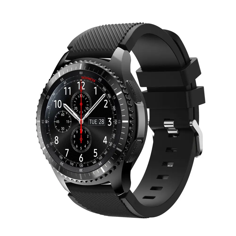 22 Mm Dây Silicone Dây Đeo Cho Huami AMAZFIT GTR 47 Mm/Tốc Độ/Stratos/3/2/2 ban Nhạc Thập Niên Dành Cho Samsung Galaxy Samsung Galaxy Dây 46 Mm/Gear S3 Vòng Tay