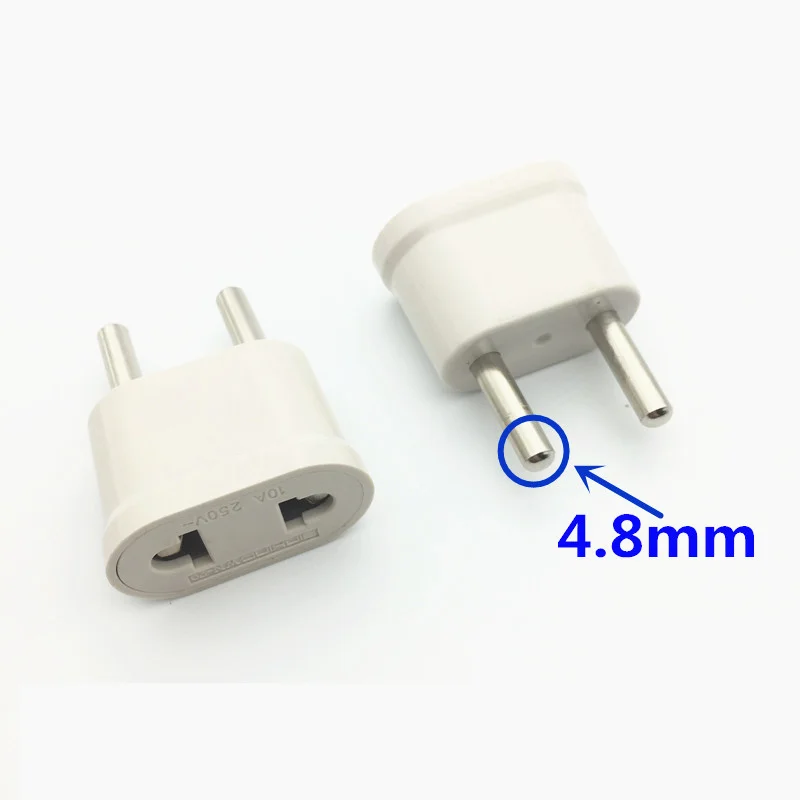 2Pcs Us Usa To Eu E…
