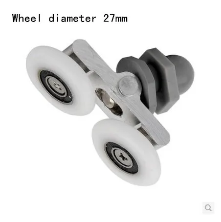 Wheel diameter27mm Glass shower door roller pulley High quality nylon