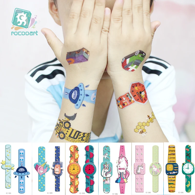 Cartoon Tattoo Fake Watch Temporary Tattoo For Children Waterproof Tattoo Sticker Body Art Taty Kids Gift Hand Tatuage