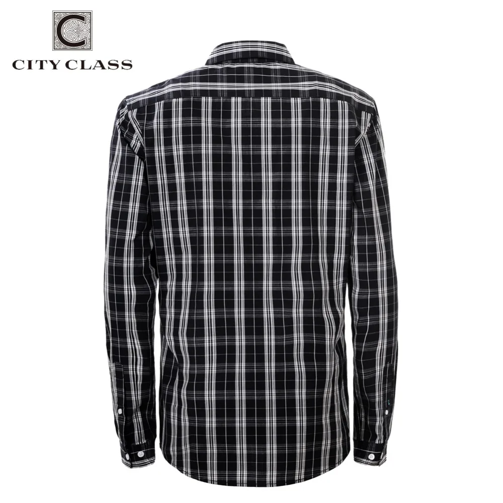 CITY CLASS 2018 men dress eu size business striped shirts formal office brand clothing camisa masculina multi-color 2967