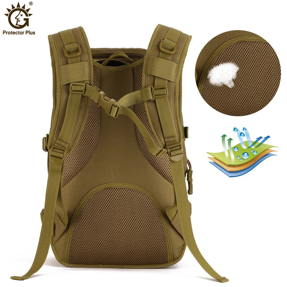 Tactical Mochila Militar, 900D Mochila Nylon, Mochila do Exército, Camping ao ar livre, Caminhadas, Saco de Caça, 40L