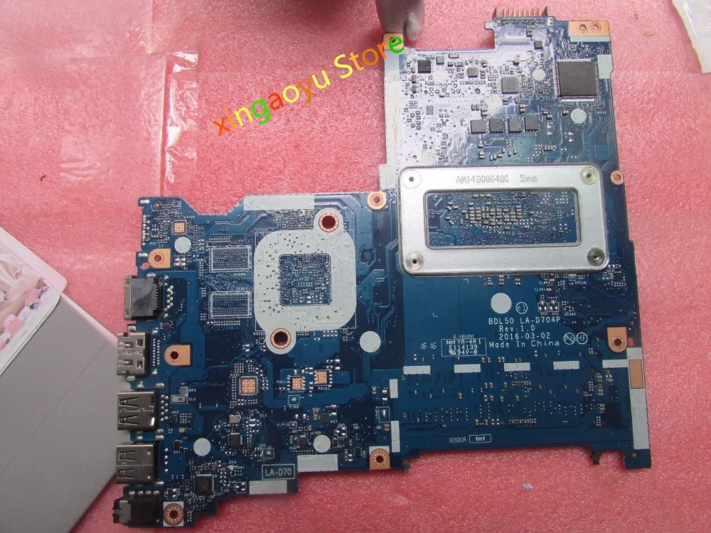 Laptop Motherboard BDL50 LA-D704P For HP 15-AY DDR3L SR2EY i5-6200U 100% Test OK