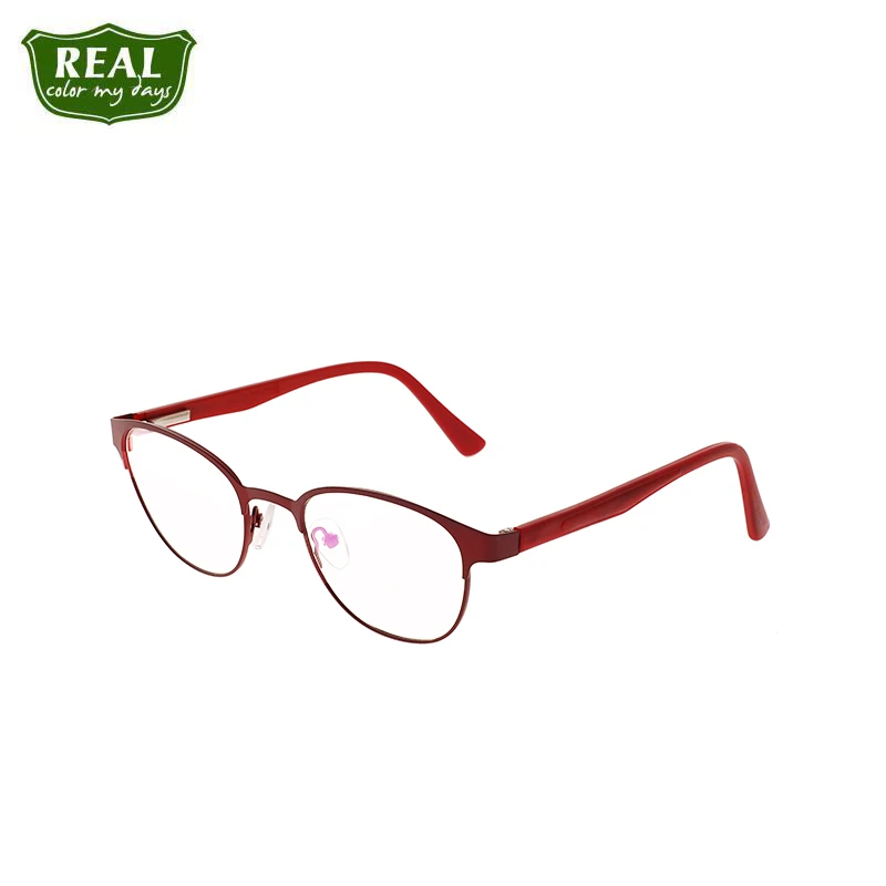 Solid Metal Optical Glasses Frame Supper Light Textured Glasses Frame Teenager Myopia Boys Girls Ultralight  Eyeglasses