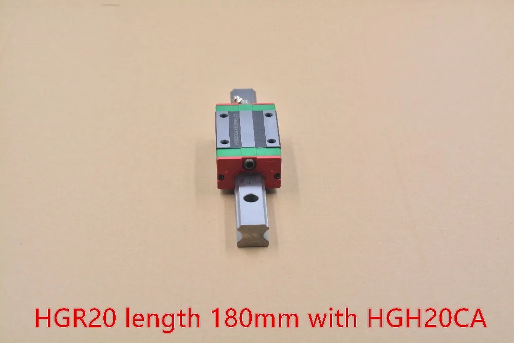 

HGR20 linear guide width 20mm length 180mm with HGH20CA motion slide rail for cnc xyz axis 1pcs