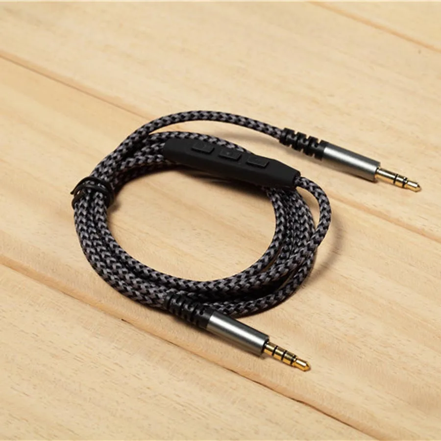 Cable de Audio auxiliar de alta calidad, conector jack 3,5 macho a macho, estéreo, para V-MODA, Crossfade, M-100, LP, LP2, M-80, auriculares con micrófono