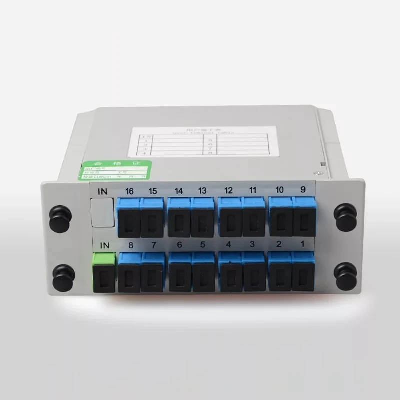 5 stücke 1x16 LGX box faser Splitter GEPON FTTH SM SC/APC 1*16 PLC optische koppler Kassette Telecom GPON ELINK Plannar wellenleiter