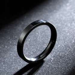 3mm wide 316 ultra-fine titanium steel ring men and women ring tungsten steel ring factory direct