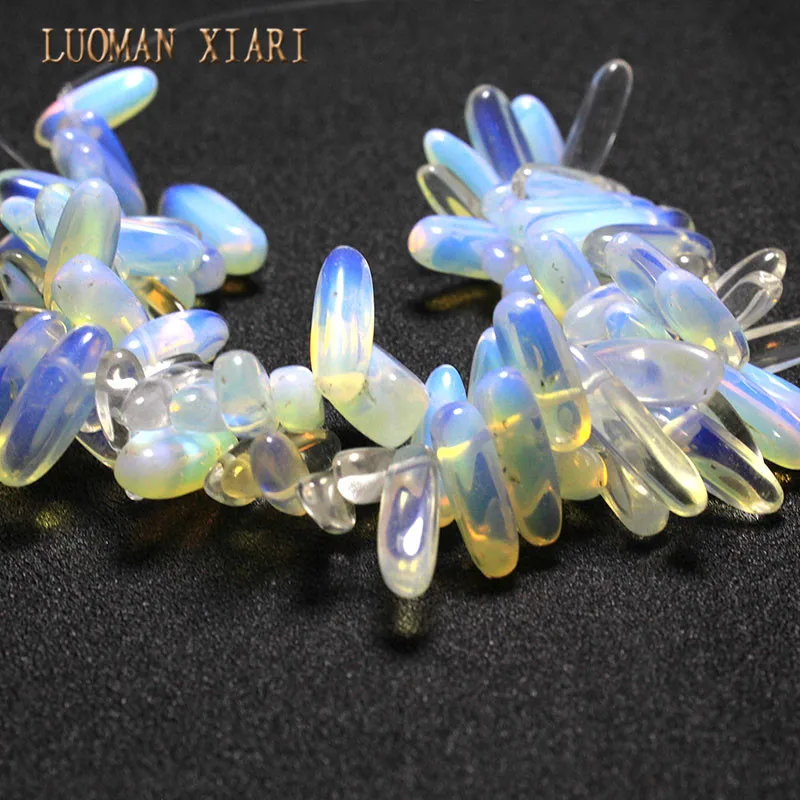 12-18 mm Stick Shape Opal Natural Stone Materials Stick Shape Gems Loose Beads Strand 15\