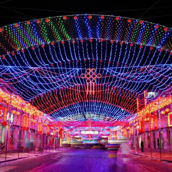 220 فولت 10 متر 100 المصابيح أدى سلسلة أضواء أضواء أضواء الجنية في الهواء الطلق أدى ضوء مصباح الزفاف الديكور