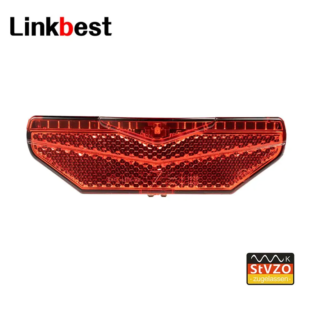 Linkbest Smart Taillight No Switch Led Bike Light Rear Light Stvzo Approved Reflector Waterproof Ipx5 Hub Dynamo Ebike Lamp