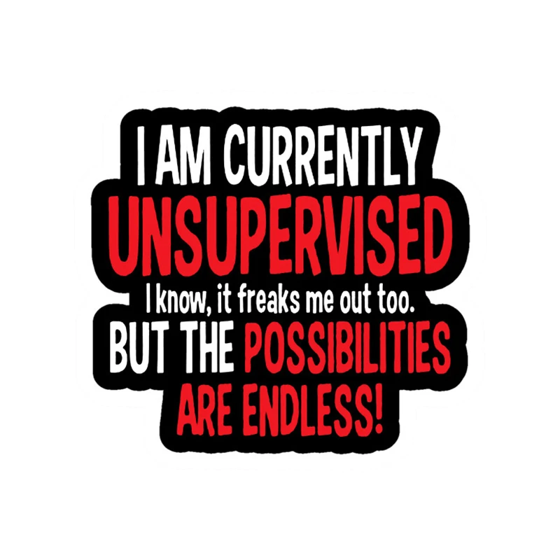 i am currently unsupervised i know it freaks me out too but the possibilities are endless pin