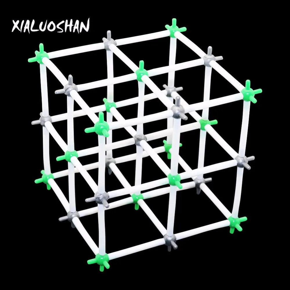 NaCl kryształowy Model strukturalny sodu chlorek Natrium 9mm struktura molekularna Model nauczyciel narzędzia sprzęt chemiczny