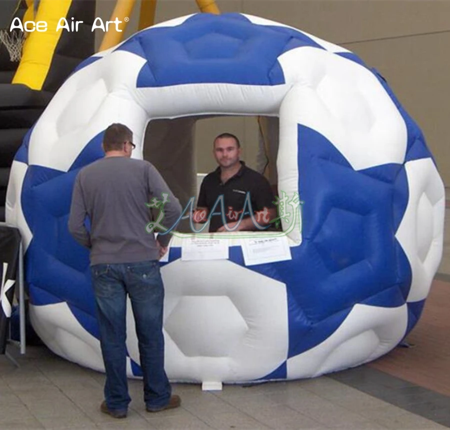 

Portable Inflatable Trade Show Booth,Football Design Concession Kiosk Stall Station For Sale