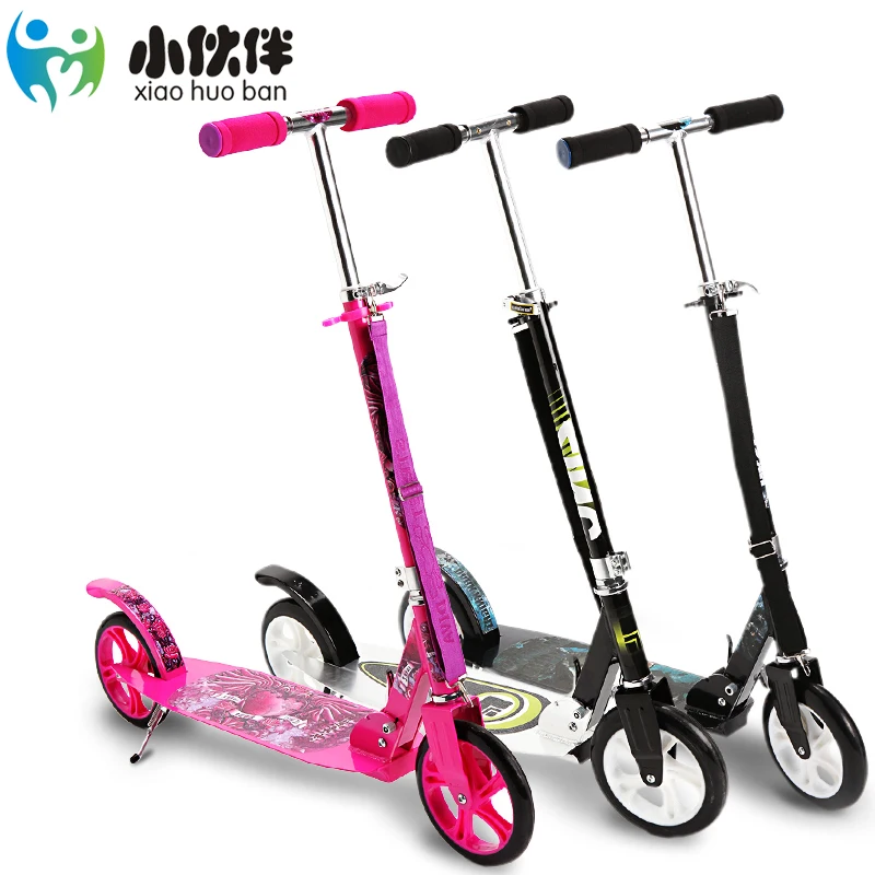 GF11  New Ancheer Adult Foldable Adjustable Kick Scooter Aluminum Alloy aluminum adult scooter two wheel scooter folding wheel