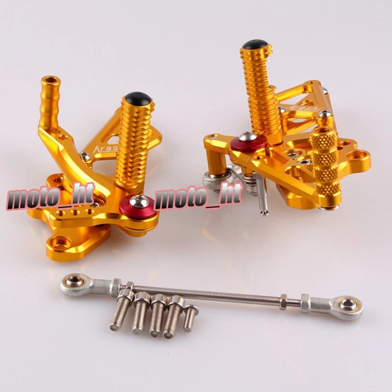 

Motorcycle Adjustable Rearset Rear Set Footpegs Foot Rest Peg For Kawasaki Z300 EX300B ABS & EX300A 2013 Spare Parts