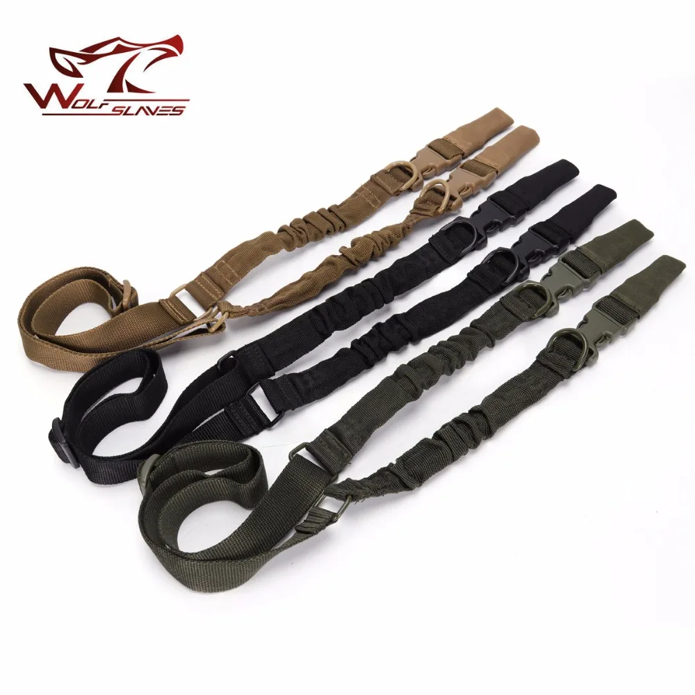 US Army Tactical 2 Point Gun Sling Adjustable Nylon Bungee Strap Quick Release Detach Airsoft Rifle Sling Hunting Accessories