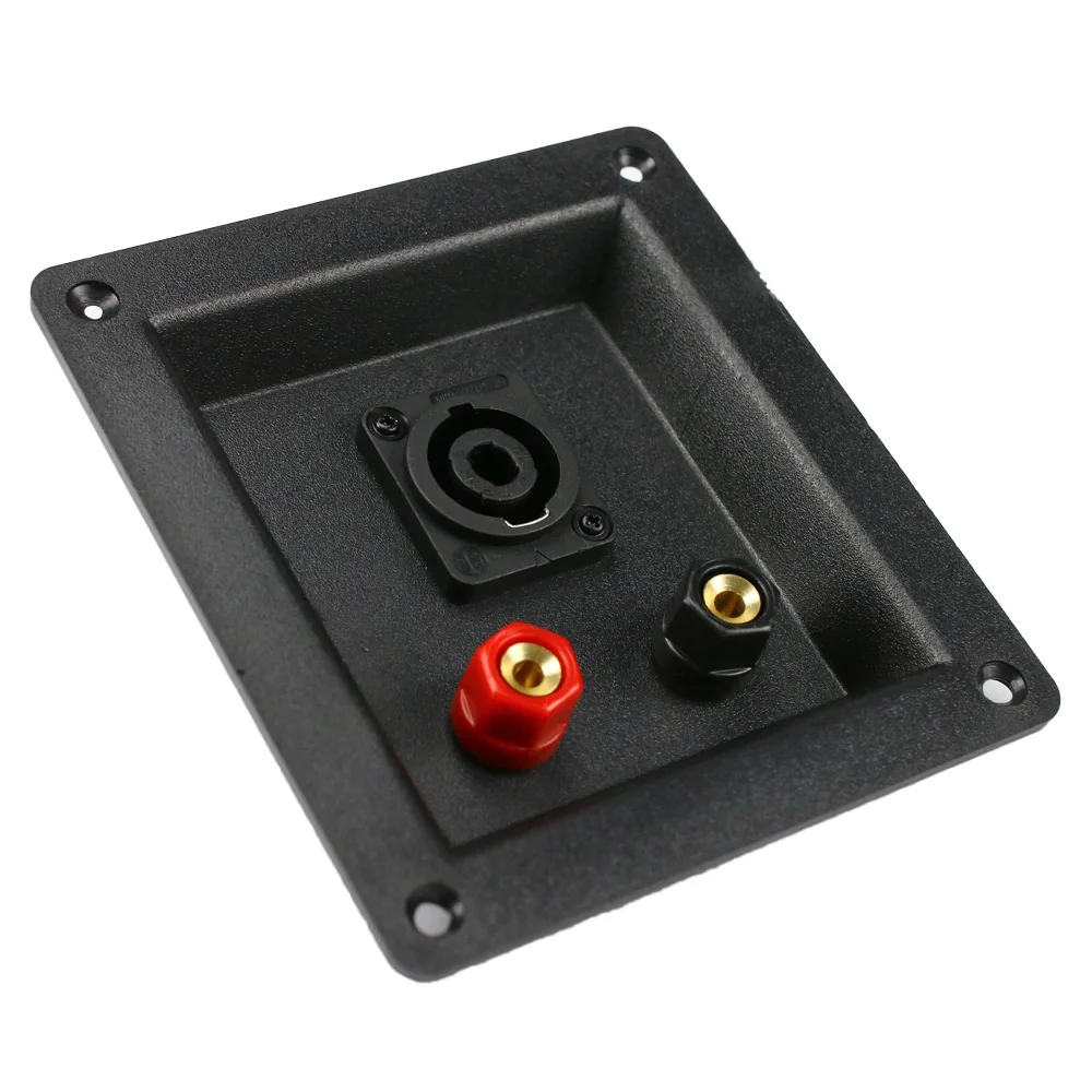 GHXAMP 2PCS Professional Stage Speaker Junction Box New ABS Plastic Wiring SPEAKON Connectors Copper terminal box accessories