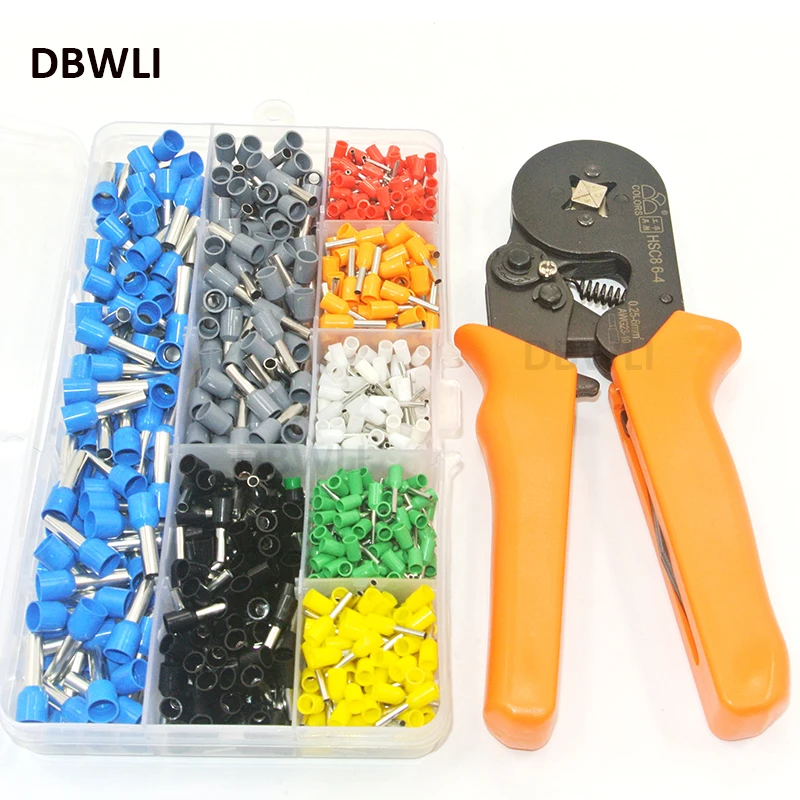 

800 Wire Crimping Tool Kit AWG 10-22 Terminal Connector Sleeves Contractors Ferrule Crimper Pliers for Stripper Wiring Projects