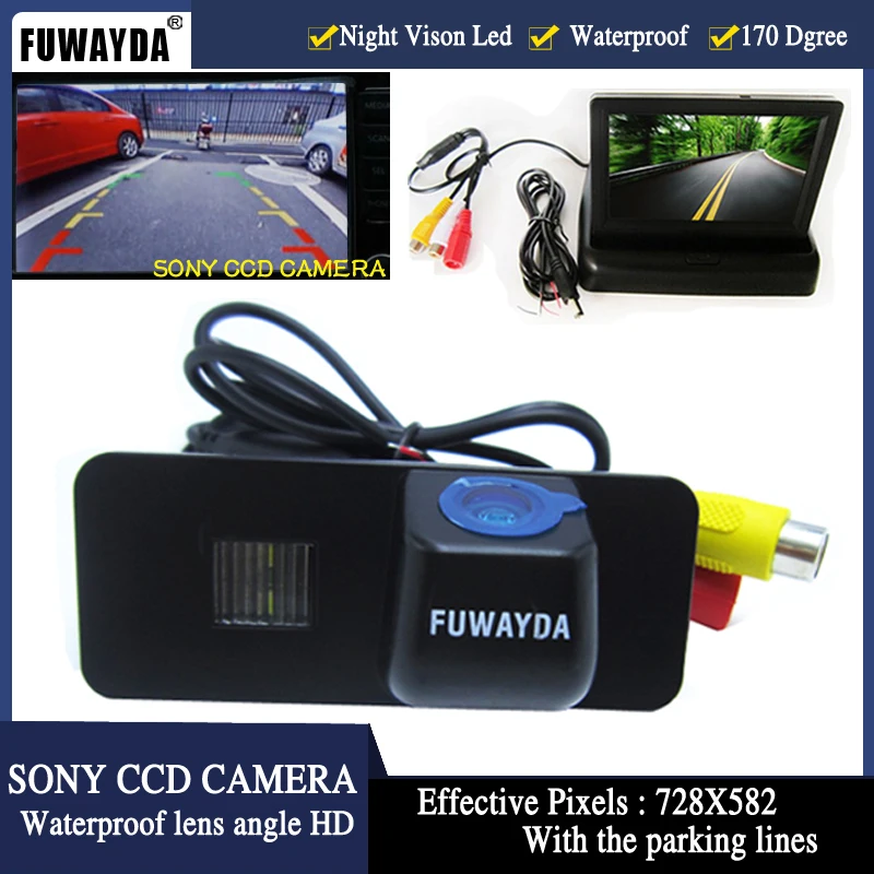 FUWAYDA 520TV lines Car RearView camera SONY HD CCD Color Backup car Camera FOR VW GOLF 4 5 6 MK4 MK5 EOS LUPO BEETLE Superb