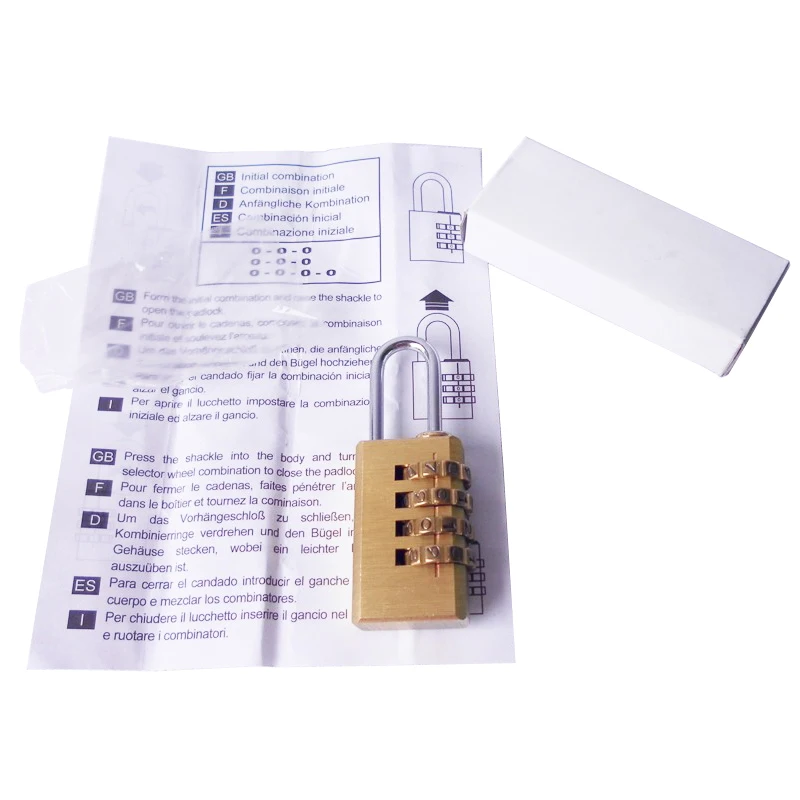 1PC 21mm Code Combination Padlock With Instructions