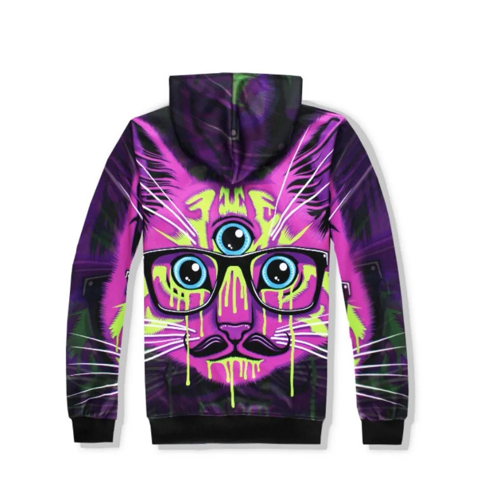 SzBlaze Brand New Unisex Mens Cartoon 3d Print Casual Hoodies interesting Cats Sweatshirt  Women Neutral Spring Autumn Clothing