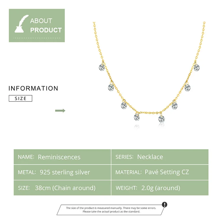 Real 925 Sterling Silver Dazzling Cubic Zircon Round Circle CZ Pendant Necklaces for Women Sterling Silver Jewelry
