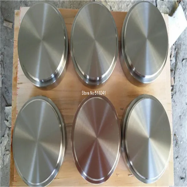 titanium target,ti-al alloy target for Vacuum PVD,100mm D x 45mm L,Plating rose-gorden, rose-red,5pcs wholesale,free shipping