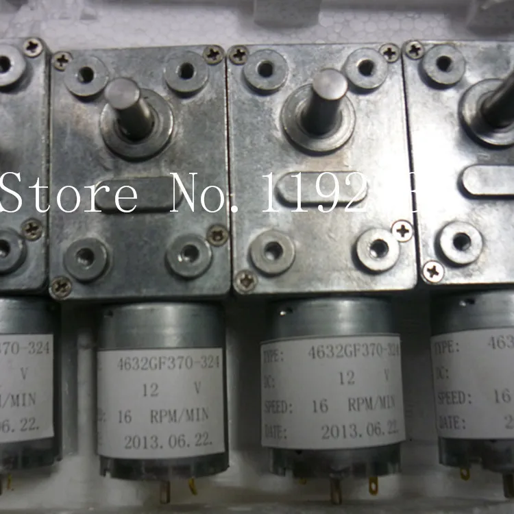 

[JOY] Metal worm gear motors DC gear motor square gearbox motors --5PCS/LOT