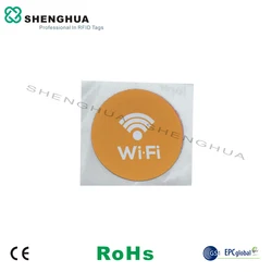 6 sztuk/paczka Android/Iphone RFID NFC naklejki tagi inteligentne etykiety iso14443A Ntag213 kolorf drukowany zestaw wifi tryb powietrza e-mail logo grupowe