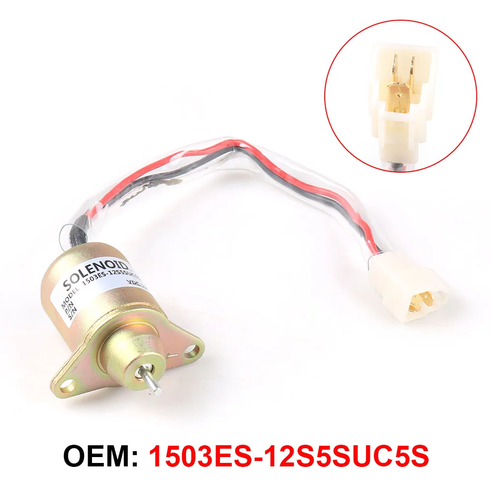 119653-77950 119285-77950 SA-4562T SA-5213 12V Fuel Shutoff Solenoid Valve For Yanmar 1503ES-12S5SUC5S