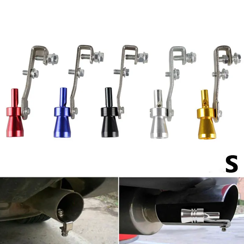 RASTP-Universal Rear Turbo Sound Whistle Muffler Exhaust Pipe for Simulator Whistle Size S RS-TUR006-S