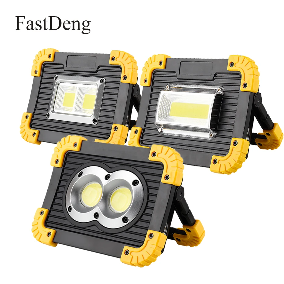 LED Portable Spotlight Rechargeable LED Work Light 18650 Battery Outdoor Flood Light For Hunting Camping Led Latern Flashlight