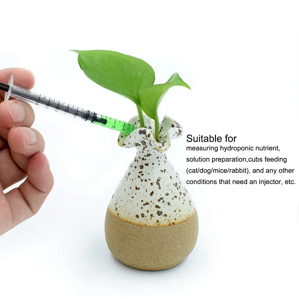 1 mL Nutrient Syringe Measurement Garden Syringe,Animal feeding Syringe,Oil Dispensing Syringe 100 Pcs (No Needle)