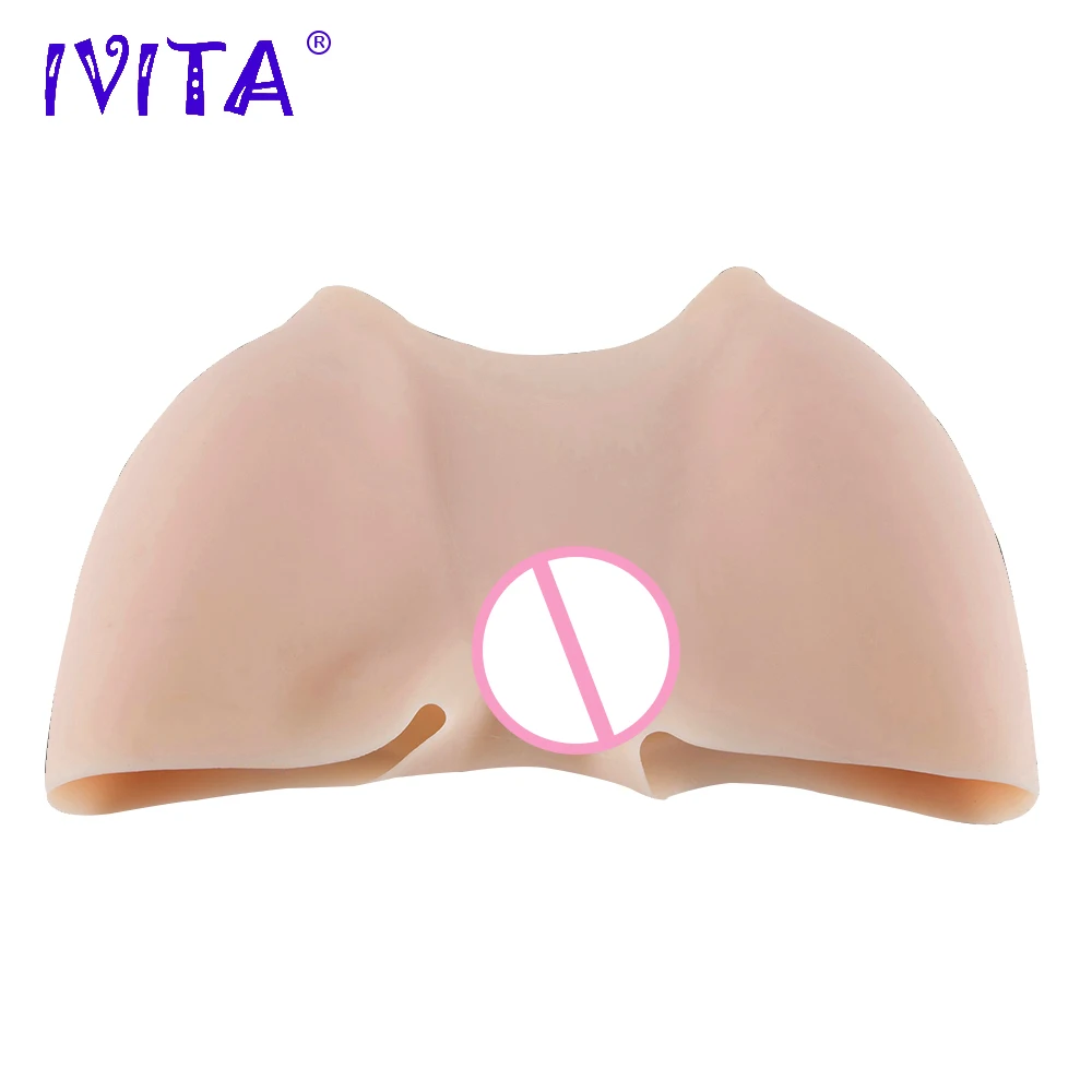 IVITA Fashion Fake Silicone Vagina Hip Enhancer Shorts Panties for Crossdresser Shemale Transgender Drag Queen Shemale Panty