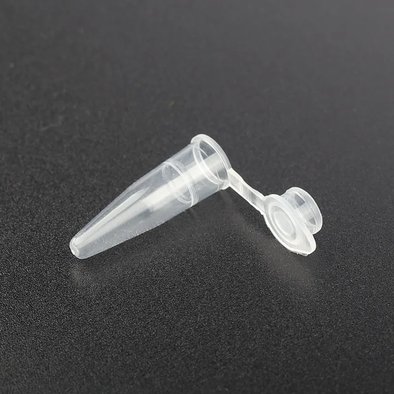 1000pcs 6*22mm 0.2ml Plastic Bottles Gardening Storage Container Transparent Plastic Vials PCR Centrifuge Tube