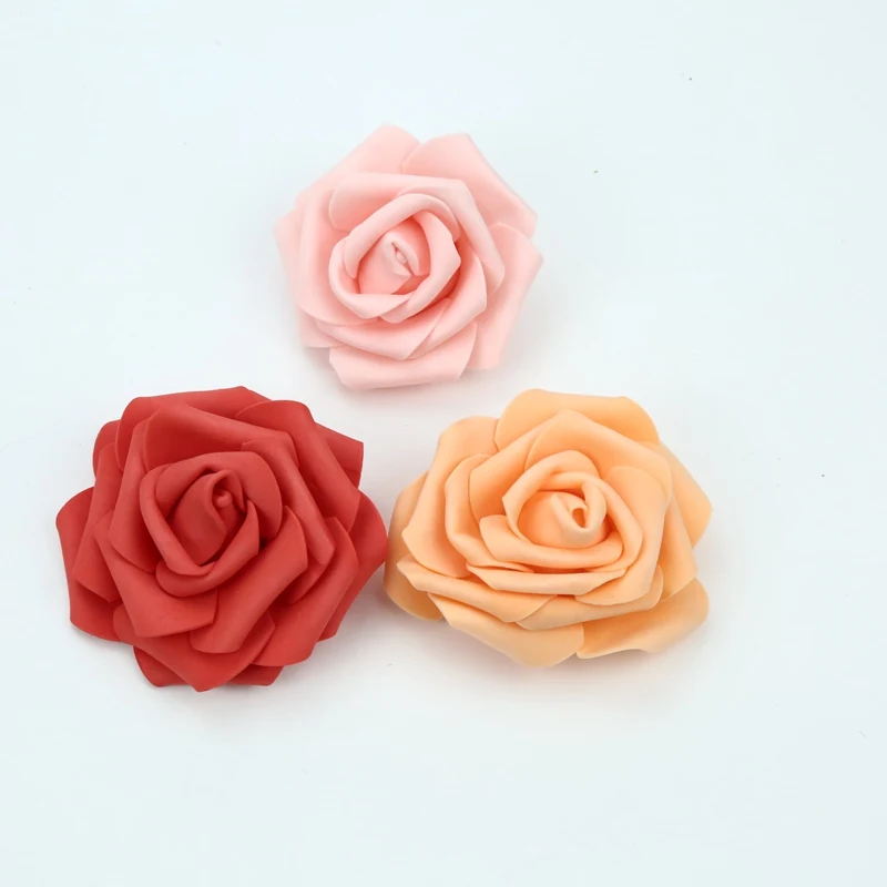 7CM Schaumrosen Blumenwand Heim- und Hochzeitsdekoration Brautaccessoires Ausverkauf Scrapbooking Brosche Handgemachte Kunstblumen – Detail 4