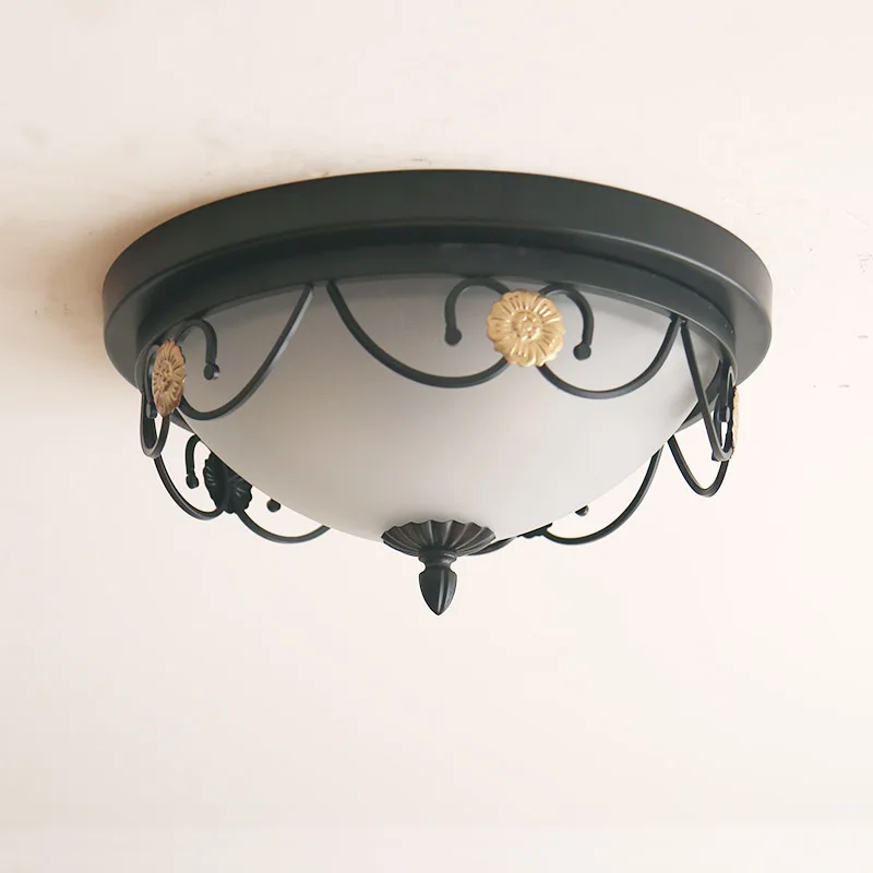 

Американский ретро цветок потолочный светильник гостиная прихожая скандинавская личность светодиодный железный потолочный светильник бесплатная доставка