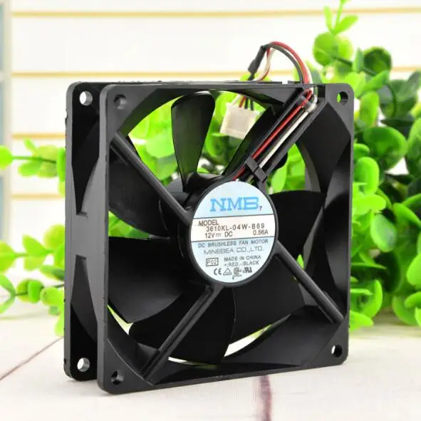 

NMB 9025 9225 12V 0.56A 3610KL-04W-B69 three-wire cooling fan