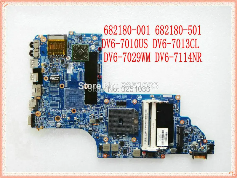 682180-001 682180-501 682180-601 Motherboard FOR HP PAVILION DV6-7010US DV6-7013CL DV6-7029WM DV6-7114NR Laptop 100% Test Ok