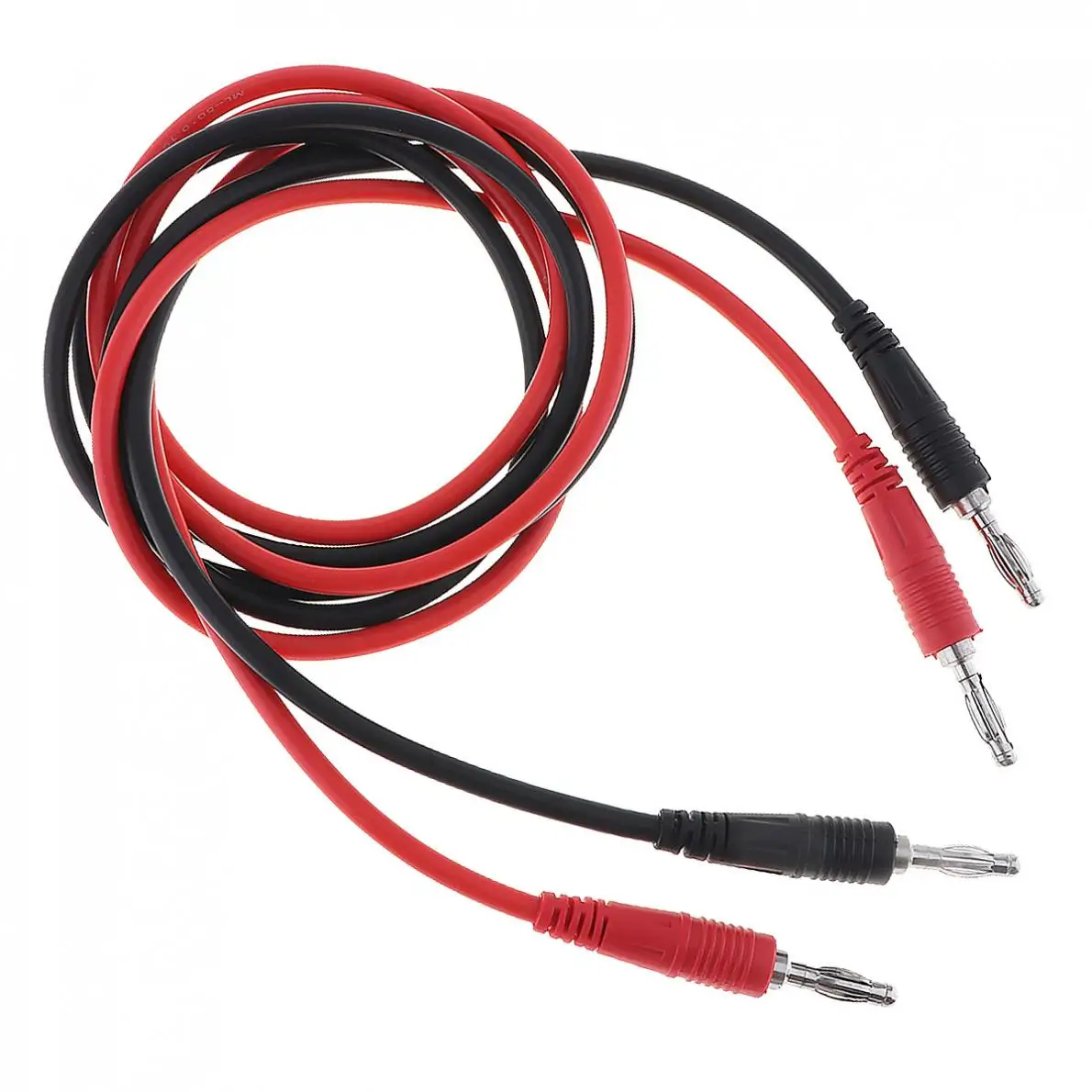 2pcs/lot 4mm Banana Plug Cord to Test Hook Clip Probe Cable Wire Cable for Multimeter Test Equipment