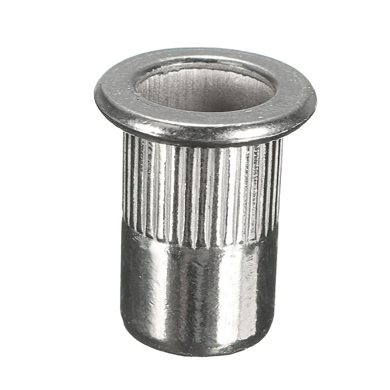 10pcs Rivet Nut 304 Stainless Steel M3 M4 M5 M6 M8 Flat Head Threaded Rivet Insert Nutsert Cap Rivet Nut