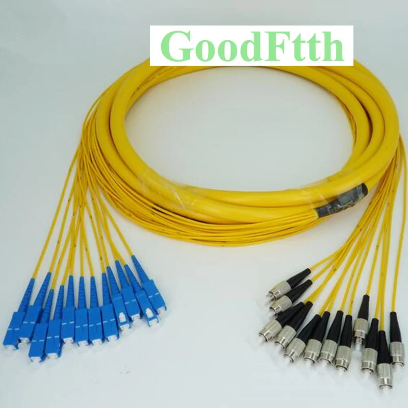 Patch Cord SC-FC FC-SC UPC SM 12 Cores Fibers Breakout 2.0mm GoodFtth 100m 150m 200m 250m 300m 350m 400m 500m 600m 800m