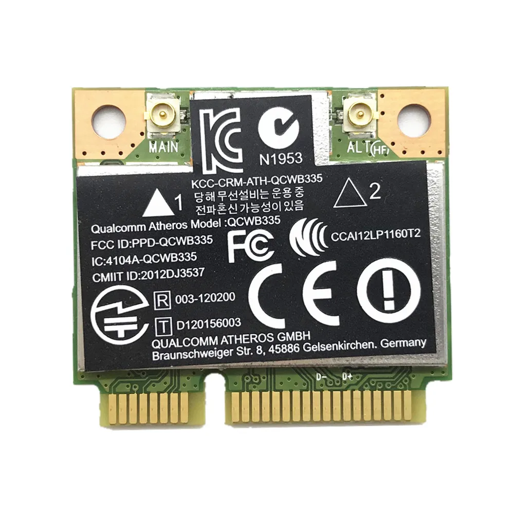 

For 655 CQ58 ENVY M4 M6 DV7 QCWB335 WIFI Wireless 150M + Bluetooth-compatible BT 4.0 Card