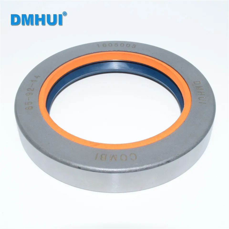 DMHUI brand Tractors differential shaft seal OEM 12001903B COMBI 65X92X14 or 65*92*14 NBR rubber TS 16949 ISO:9001:2008