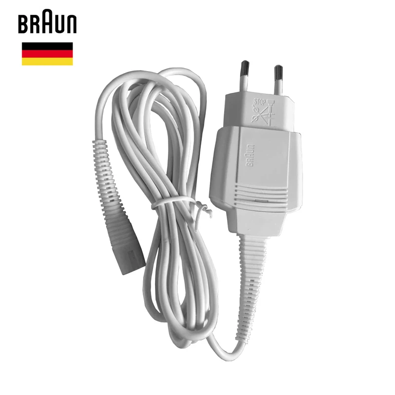 Braun Shavers Charger Cord 5497 EU Wall Plug Razor AC Power Charging Cable 100-240v Output 12v Waterproof Brand New Accessories