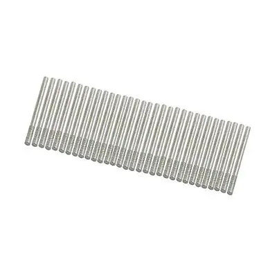 

30 Pcs 3mm Cylinderal Tip Diamond Point Grinding Burr Drill Bits Set Power Tool